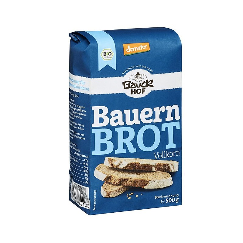 Bauckhof bio faina paine taraneasca integrala 500g