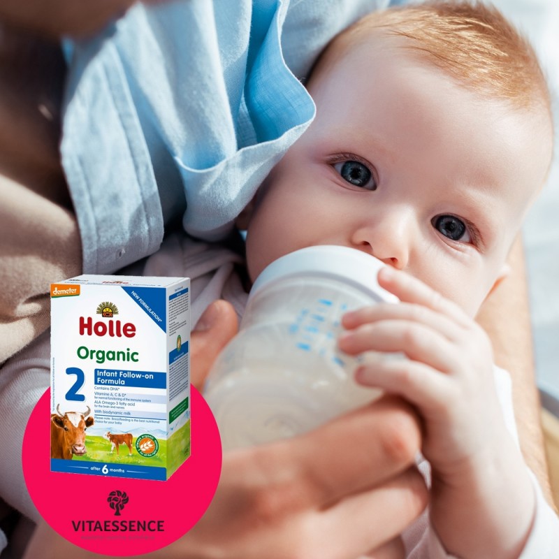 Lapte praf Formula 2, de la 6 luni, Organic, Holle Baby Food, 600g