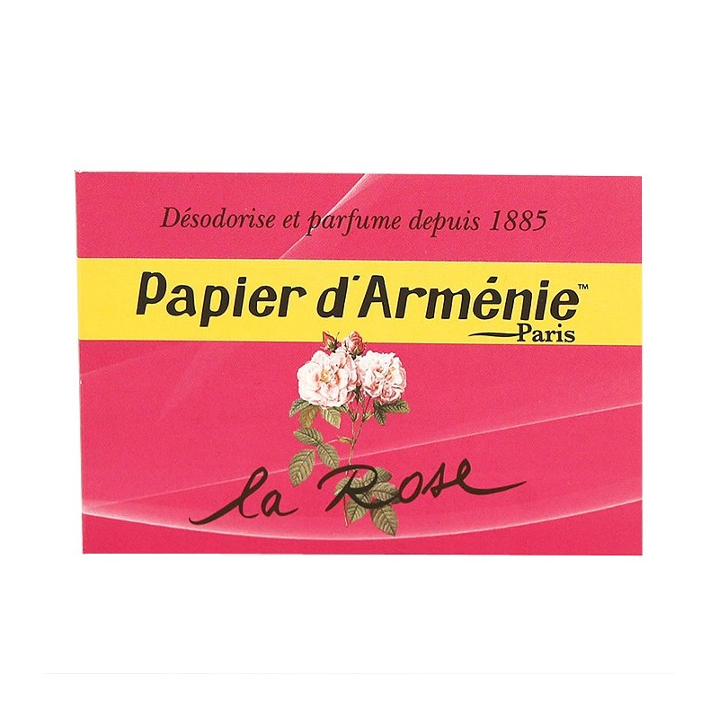 Papier d'Armenie - hartie armenească parfumată Rose