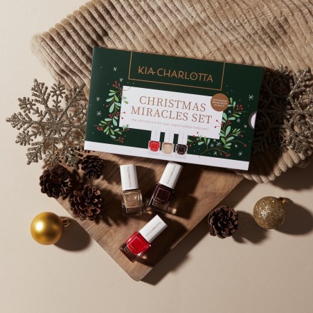 Kia Charlotta set Christmas Miracles - set de 3 lacuri de unghii